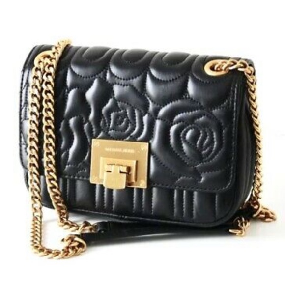 Michael Kors Vivianne Floral Quilted Leather Chain Purse - Picture 1 of 16